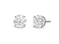 Lab diamond studs  E-VS1 · 14K gold · 4-prong basket stud earrings