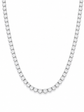 3 prong tennis necklace