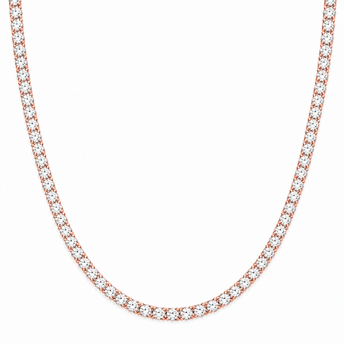 4 prong tennis necklace